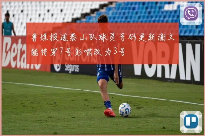 鲁媒报道泰山队球员号码更新谢文能将穿7号彭啸改为3号